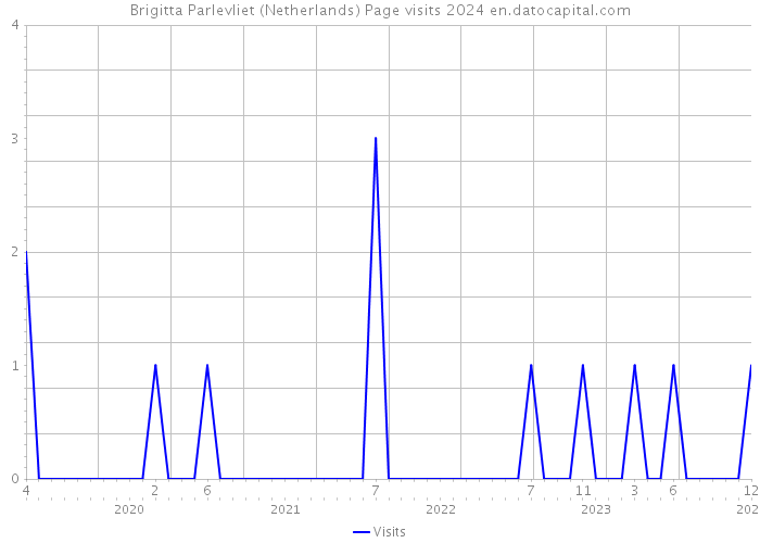 Brigitta Parlevliet (Netherlands) Page visits 2024 