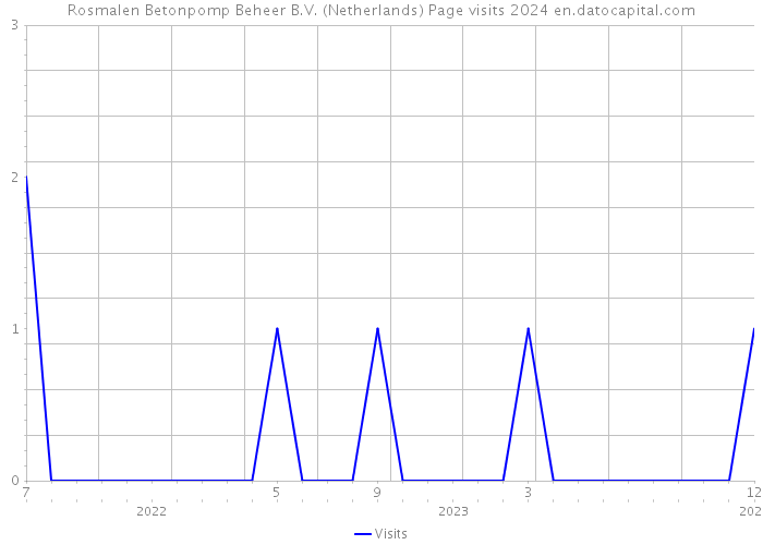 Rosmalen Betonpomp Beheer B.V. (Netherlands) Page visits 2024 