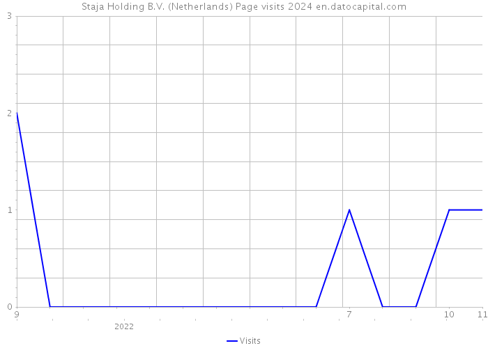 Staja Holding B.V. (Netherlands) Page visits 2024 