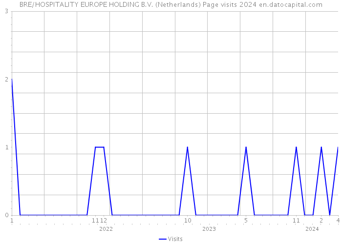 BRE/HOSPITALITY EUROPE HOLDING B.V. (Netherlands) Page visits 2024 