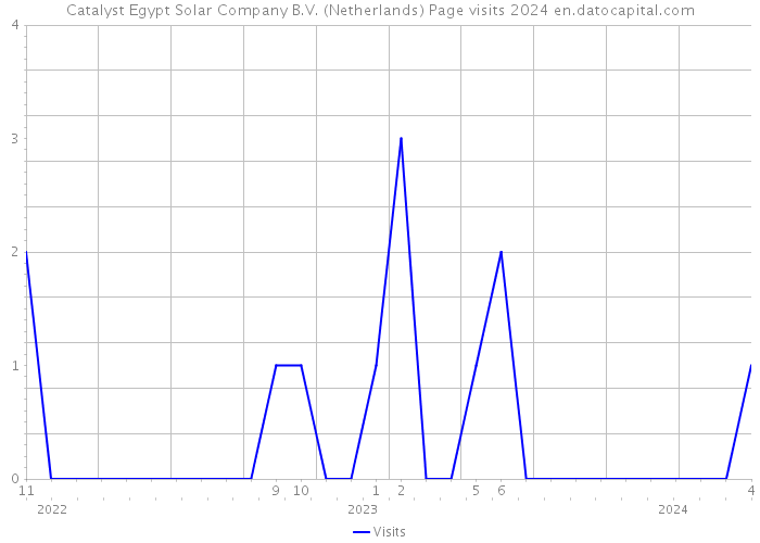 Catalyst Egypt Solar Company B.V. (Netherlands) Page visits 2024 