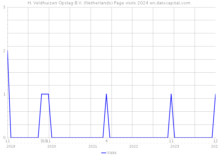 H. Veldhuizen Opslag B.V. (Netherlands) Page visits 2024 