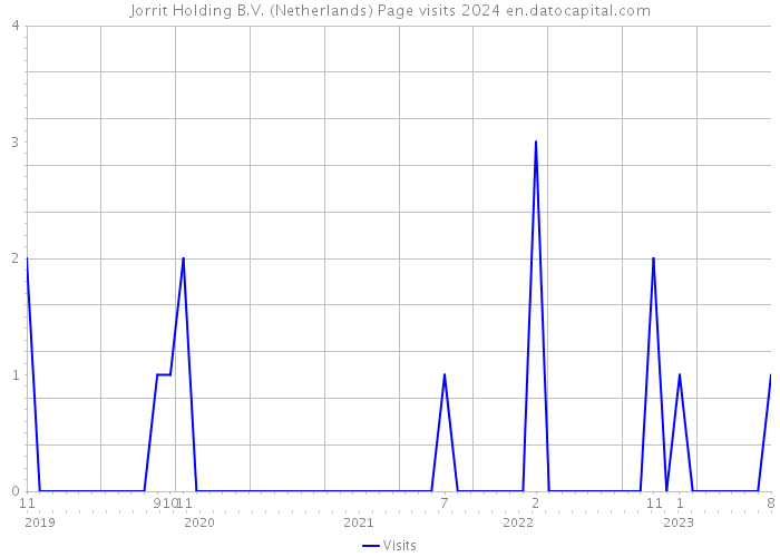 Jorrit Holding B.V. (Netherlands) Page visits 2024 