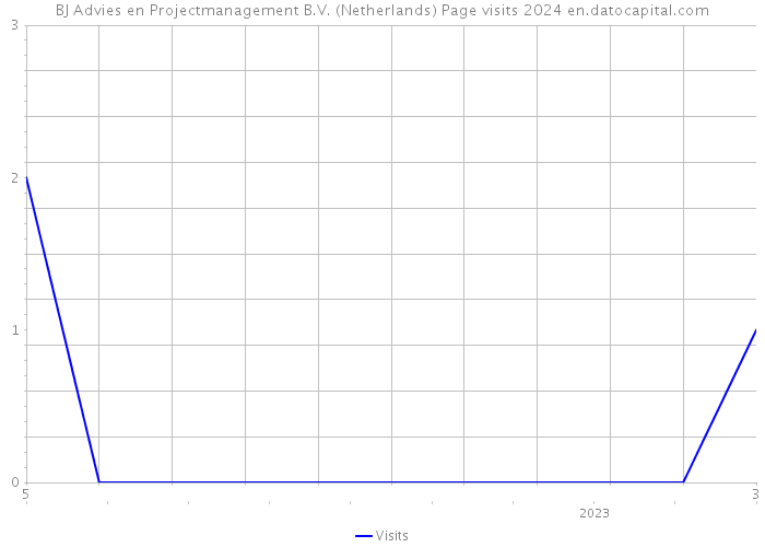 BJ Advies en Projectmanagement B.V. (Netherlands) Page visits 2024 
