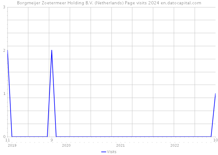 Borgmeijer Zoetermeer Holding B.V. (Netherlands) Page visits 2024 