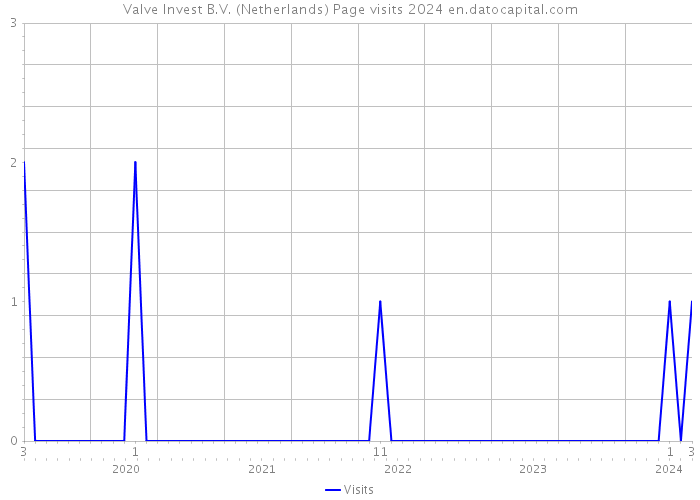 Valve Invest B.V. (Netherlands) Page visits 2024 