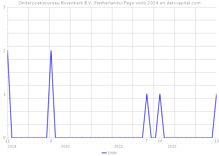 Onderzoeksbureau Bovenkerk B.V. (Netherlands) Page visits 2024 