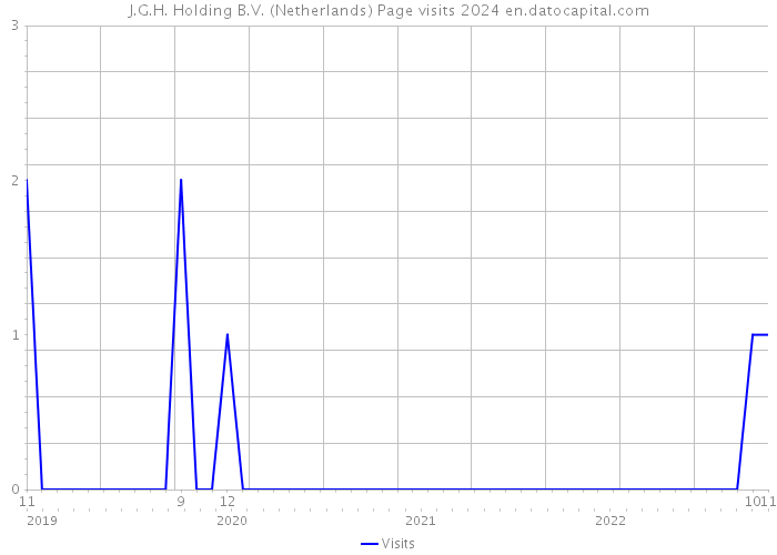 J.G.H. Holding B.V. (Netherlands) Page visits 2024 