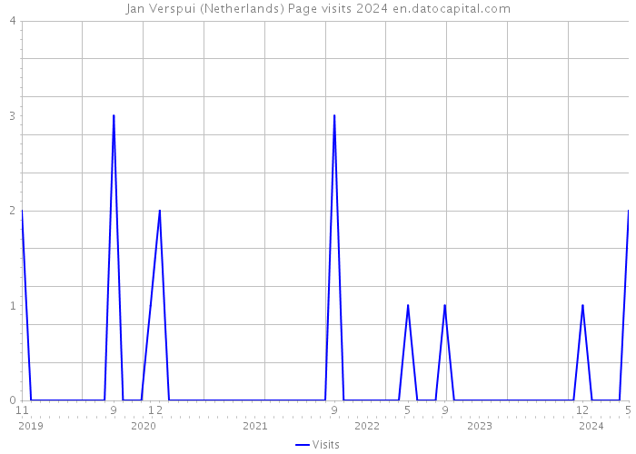 Jan Verspui (Netherlands) Page visits 2024 