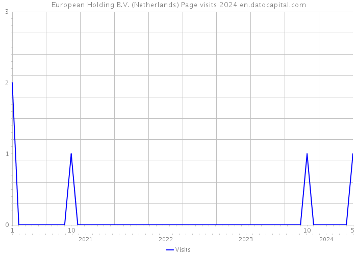 European Holding B.V. (Netherlands) Page visits 2024 