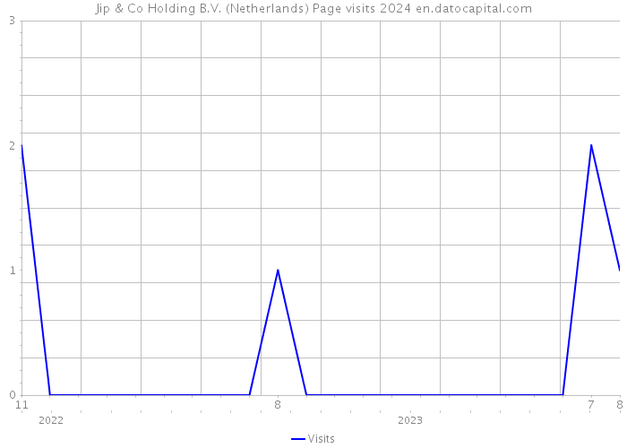 Jip & Co Holding B.V. (Netherlands) Page visits 2024 