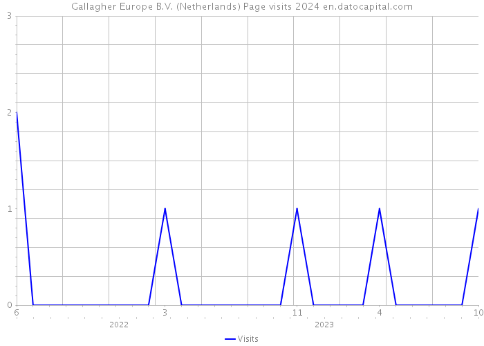 Gallagher Europe B.V. (Netherlands) Page visits 2024 