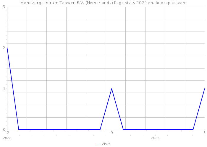 Mondzorgcentrum Touwen B.V. (Netherlands) Page visits 2024 