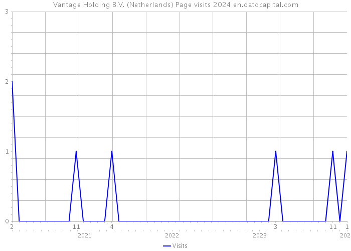 Vantage Holding B.V. (Netherlands) Page visits 2024 