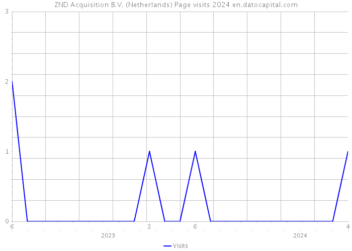 ZND Acquisition B.V. (Netherlands) Page visits 2024 