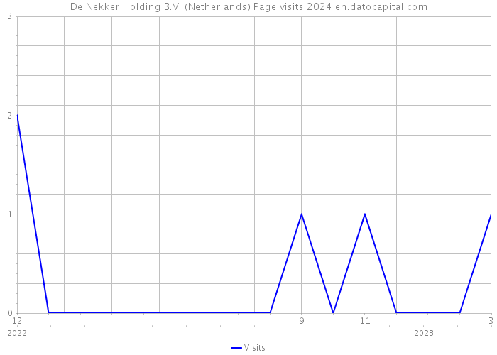 De Nekker Holding B.V. (Netherlands) Page visits 2024 