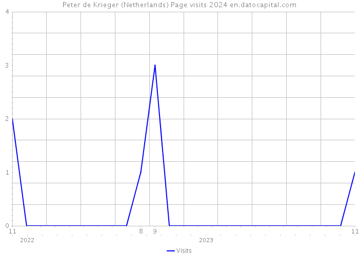 Peter de Krieger (Netherlands) Page visits 2024 