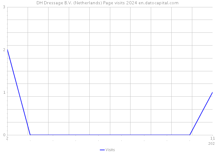 DH Dressage B.V. (Netherlands) Page visits 2024 