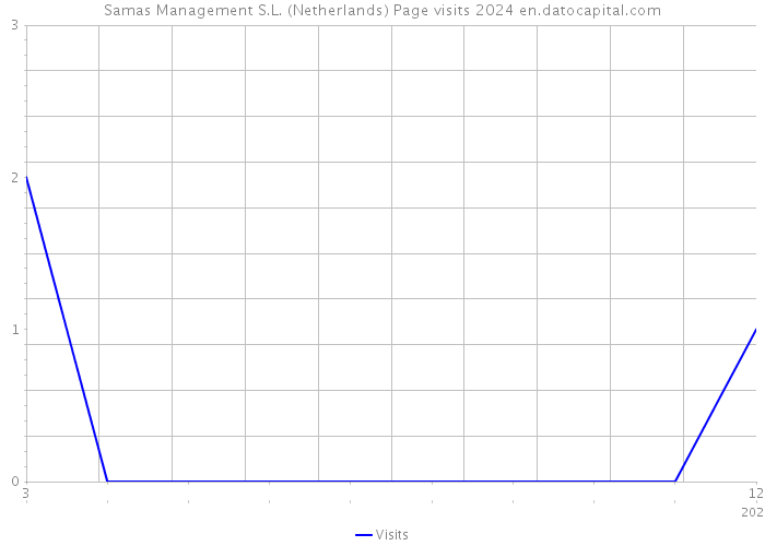 Samas Management S.L. (Netherlands) Page visits 2024 
