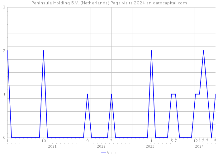 Peninsula Holding B.V. (Netherlands) Page visits 2024 