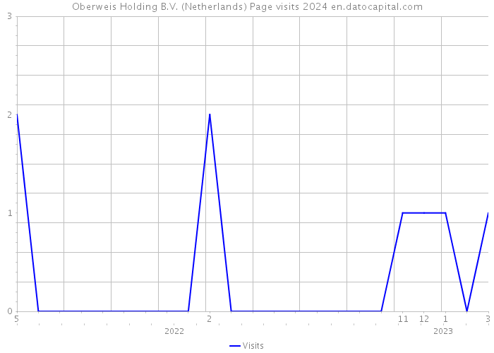 Oberweis Holding B.V. (Netherlands) Page visits 2024 