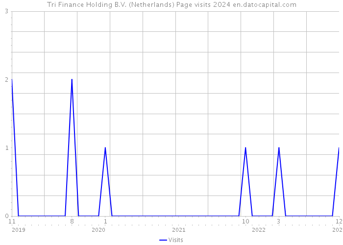 Tri Finance Holding B.V. (Netherlands) Page visits 2024 