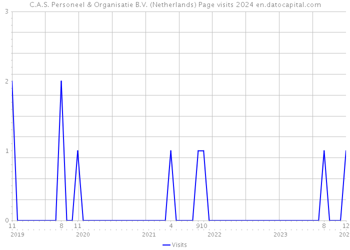 C.A.S. Personeel & Organisatie B.V. (Netherlands) Page visits 2024 