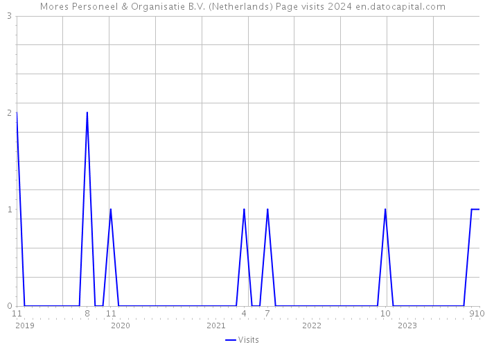 Mores Personeel & Organisatie B.V. (Netherlands) Page visits 2024 