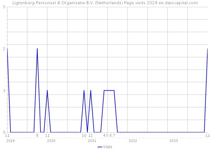 Ligtenberg Personeel & Organisatie B.V. (Netherlands) Page visits 2024 