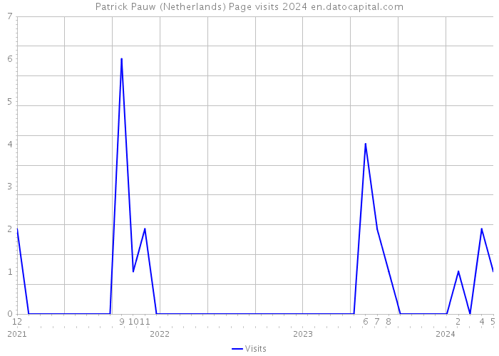 Patrick Pauw (Netherlands) Page visits 2024 