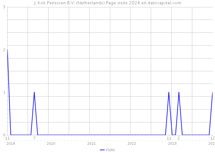 J. Kok Pensioen B.V. (Netherlands) Page visits 2024 