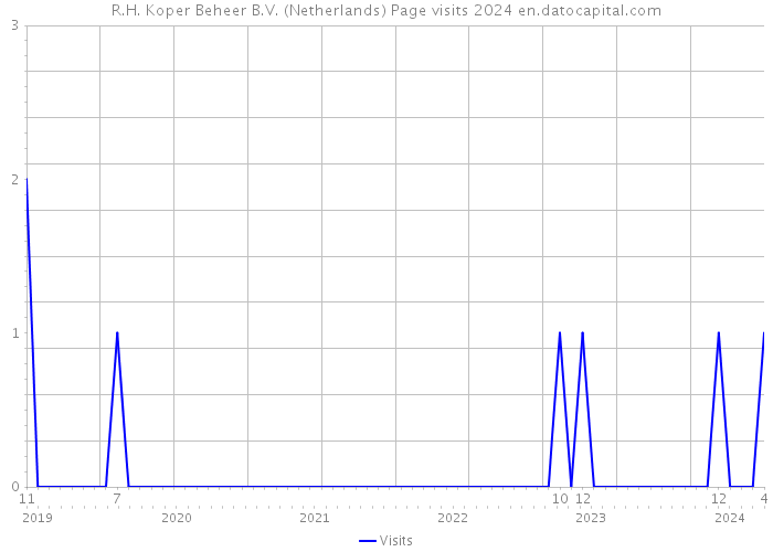 R.H. Koper Beheer B.V. (Netherlands) Page visits 2024 