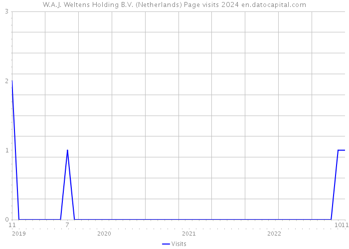 W.A.J. Weltens Holding B.V. (Netherlands) Page visits 2024 