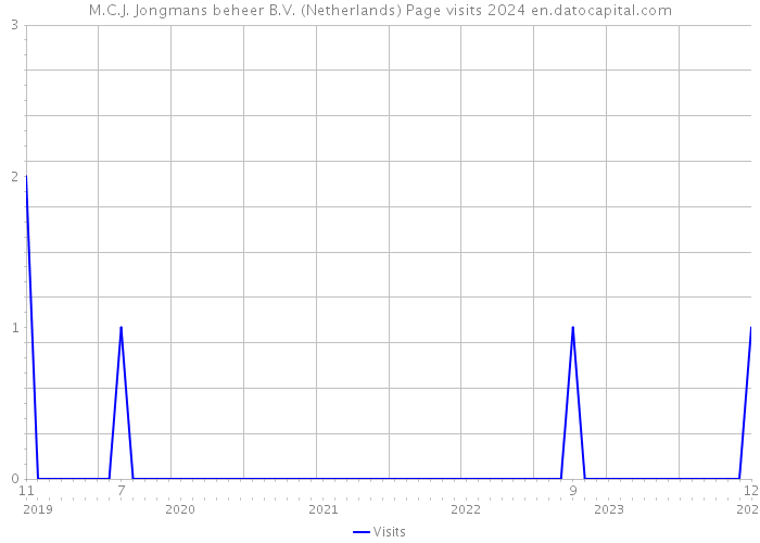 M.C.J. Jongmans beheer B.V. (Netherlands) Page visits 2024 