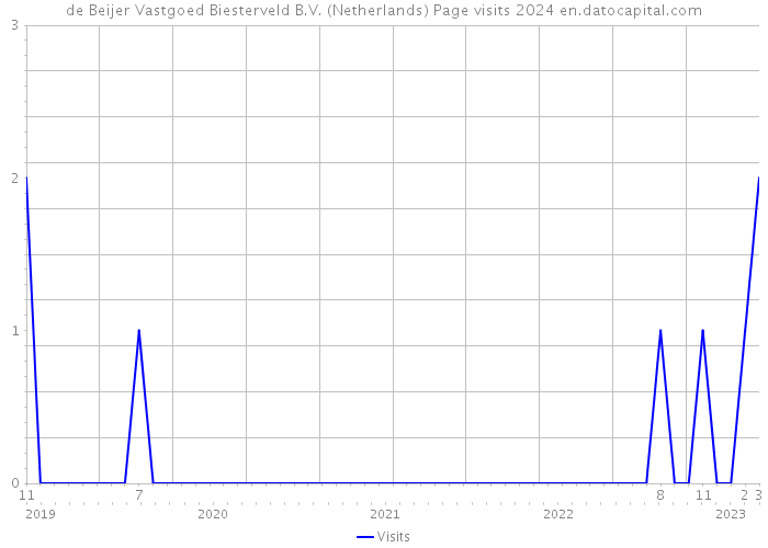 de Beijer Vastgoed Biesterveld B.V. (Netherlands) Page visits 2024 