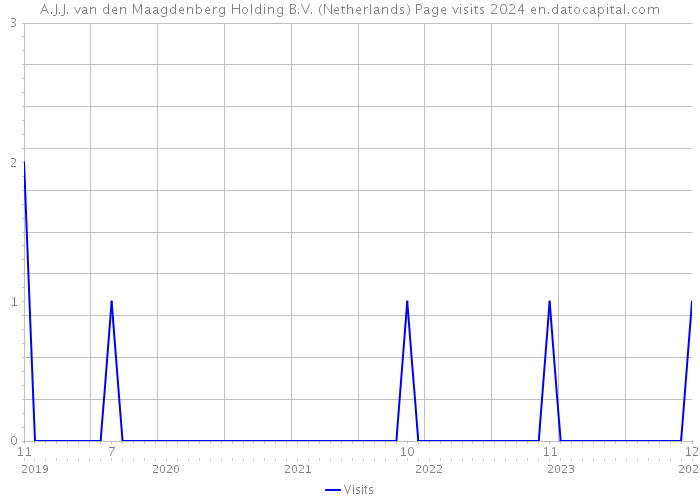 A.J.J. van den Maagdenberg Holding B.V. (Netherlands) Page visits 2024 