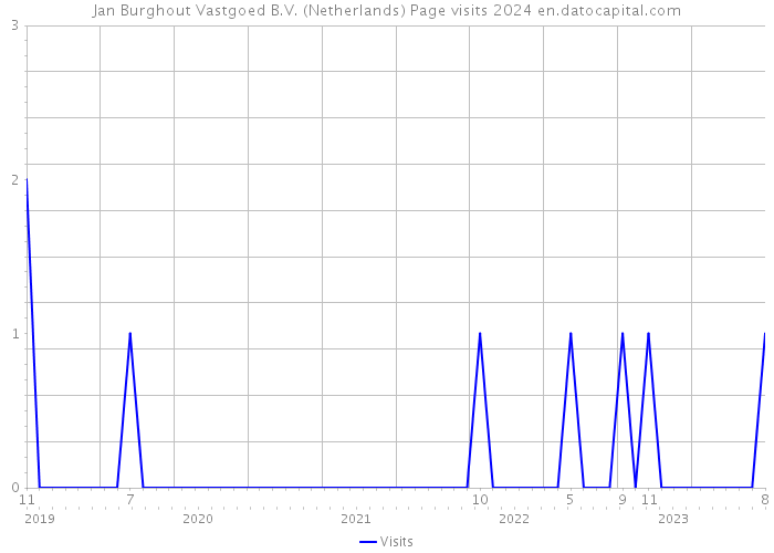 Jan Burghout Vastgoed B.V. (Netherlands) Page visits 2024 