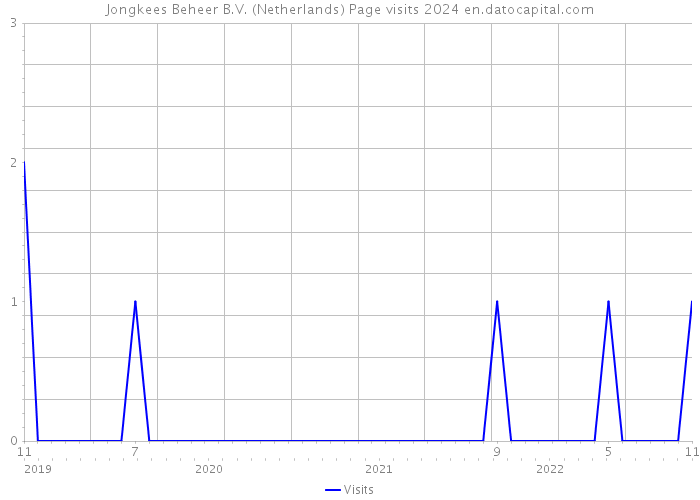 Jongkees Beheer B.V. (Netherlands) Page visits 2024 