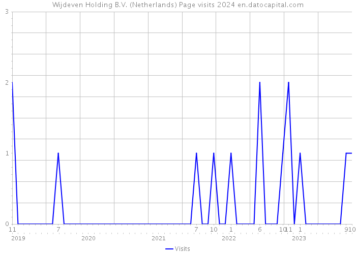 Wijdeven Holding B.V. (Netherlands) Page visits 2024 