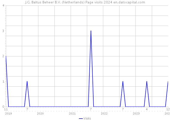 J.G. Baltus Beheer B.V. (Netherlands) Page visits 2024 