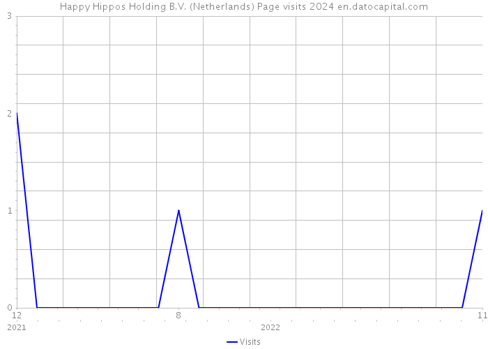 Happy Hippos Holding B.V. (Netherlands) Page visits 2024 