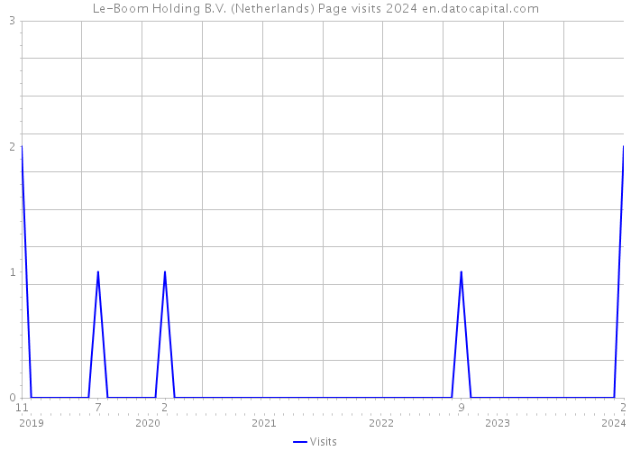 Le-Boom Holding B.V. (Netherlands) Page visits 2024 
