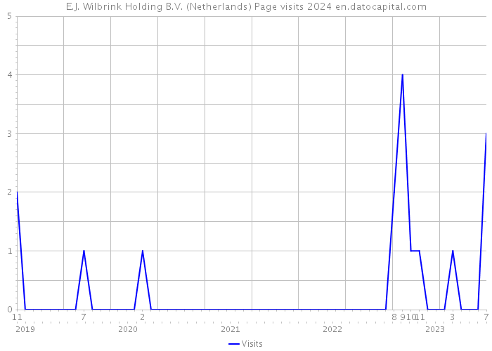 E.J. Wilbrink Holding B.V. (Netherlands) Page visits 2024 