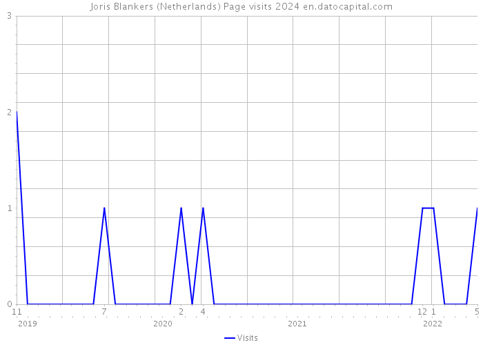 Joris Blankers (Netherlands) Page visits 2024 