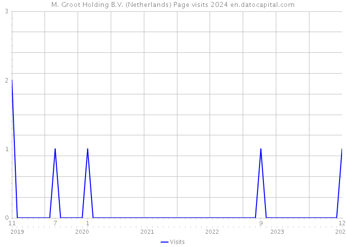 M. Groot Holding B.V. (Netherlands) Page visits 2024 