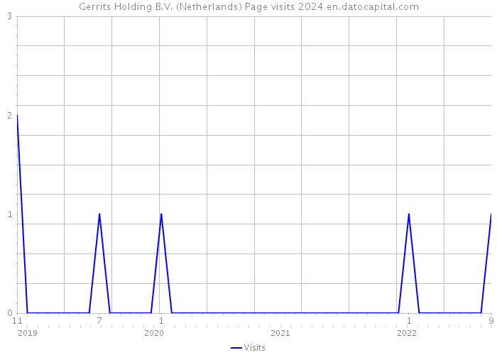 Gerrits Holding B.V. (Netherlands) Page visits 2024 