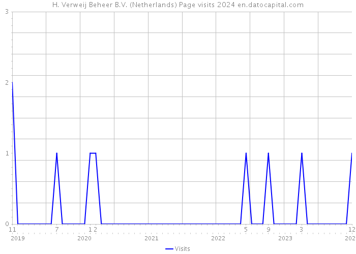 H. Verweij Beheer B.V. (Netherlands) Page visits 2024 