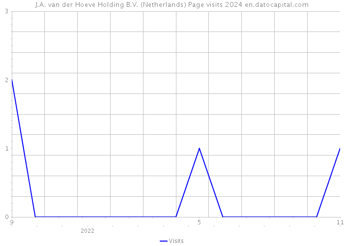 J.A. van der Hoeve Holding B.V. (Netherlands) Page visits 2024 