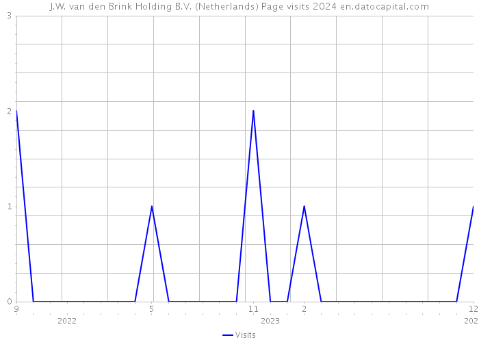 J.W. van den Brink Holding B.V. (Netherlands) Page visits 2024 