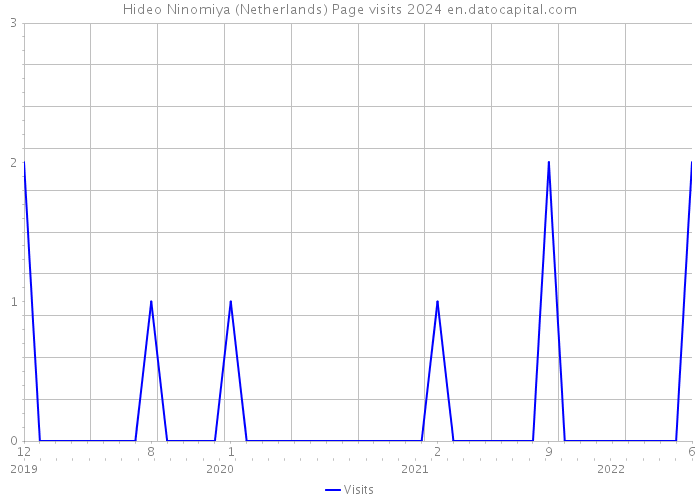 Hideo Ninomiya (Netherlands) Page visits 2024 